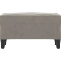 Clearance vidaXL Bänk 70x35x41 cm sammet Ljusgrå
