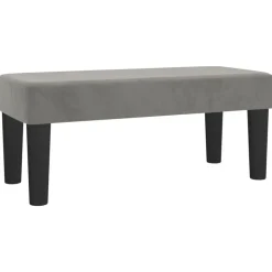 vidaXL Bänk ljusgrå 70x30x30 cm sammet