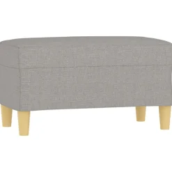 vidaXL Bänk ljusgrå 70x35x41 cm tyg