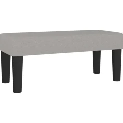 vidaXL Bänk ljusgrå 70x30x30 cm tyg
