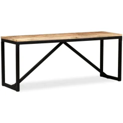 vidaXL Bänk massivt mangoträ 110x35x45 cm