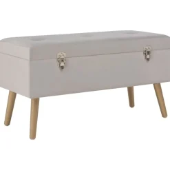 vidaXL Bänk med förvaringsutrymme 80 cm grå sammet