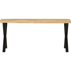 vidaXL Bänk med levande kant 105 cm massivt mangoträ