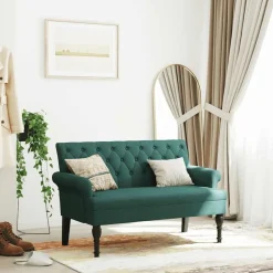 vidaXL Bänk med ryggstöd 120x62x75,5 cm mörkgrå Mörkgrön
