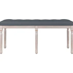 vidaXL Bänk mörkgrå 110x40x49 cm sammet