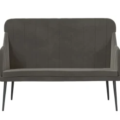 Sale vidaXL Bänk 110x76x80 cm sammet Mörkgrå