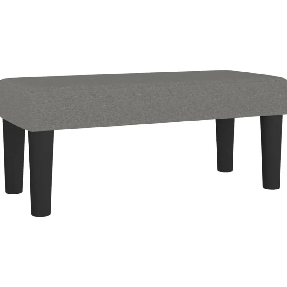 vidaXL Bänk mörkgrå 70x30x30 cm tyg