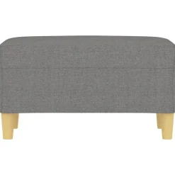 vidaXL Bänk 70x35x41 cm tyg Mörkgrå