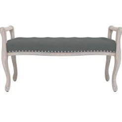 Online vidaXL Bänk mörk 110x45x60 cm tyg Grå