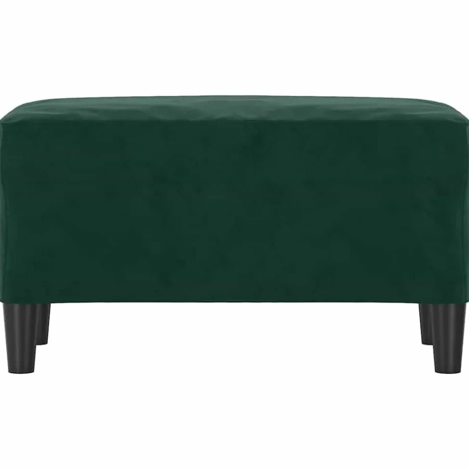 Hot vidaXL Bänk 70x35x41 cm sammet Mörkgrön
