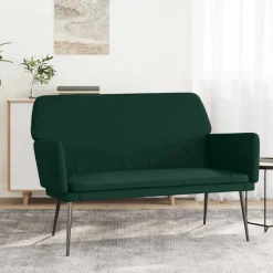 vidaXL Bänk mörkgrön 108x79x79 cm sammet