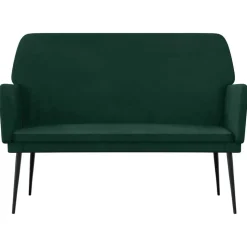 vidaXL Bänk mörkgrön 108x79x79 cm sammet
