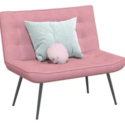 Clearance vidaXL Bänk 110x74x84 cm sammet Rosa