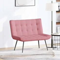 Clearance vidaXL Bänk 110x74x84 cm sammet Rosa