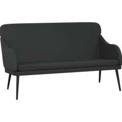 New vidaXL Bänk 110x76x80 cm konstläder Svart