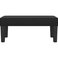 vidaXL Bänk svart 70x30x30 cm konstläder