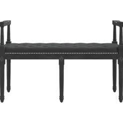 Outlet vidaXL Bänk 110x40x70 cm sammet Svart