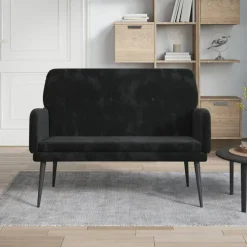 Outlet vidaXL Bänk 108x79x79 cm sammet Svart
