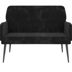 Outlet vidaXL Bänk 108x79x79 cm sammet Svart