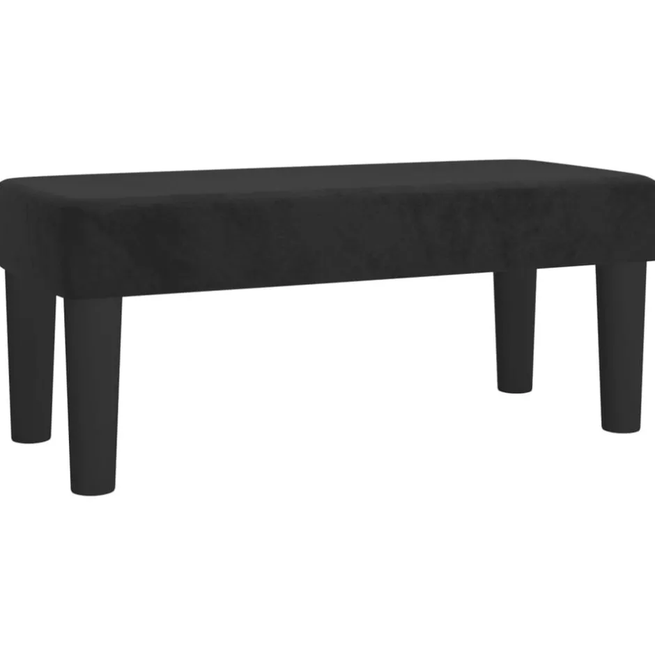 Outlet vidaXL Bänk 70x30x30 cm sammet Svart