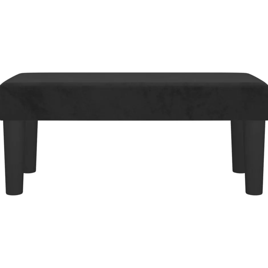 Outlet vidaXL Bänk 70x30x30 cm sammet Svart