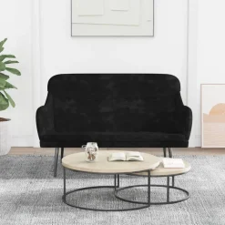 Discount vidaXL Bänk 110x76x80 cm sammet Svart