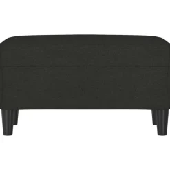 vidaXL Bänk svart 70x35x41 cm tyg