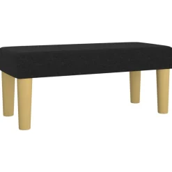 vidaXL Bänk svart 70x30x30 cm tyg