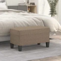 Sale vidaXL Bänk 70x35x41 cm tyg Taupe