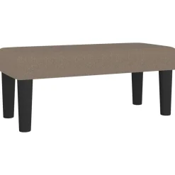 vidaXL Bänk taupe 70x30x30 cm tyg