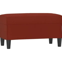 Discount vidaXL Bänk 70x35x41 cm konstläder Vinröd
