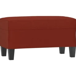 vidaXL Bänk 70x35x41 cm konstläder Vinröd