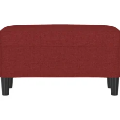 vidaXL Bänk vinröd 70x35x41 cm tyg