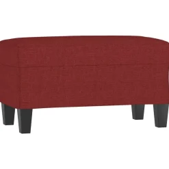 Outlet vidaXL Bänk 70x35x41 cm tyg Vinröd
