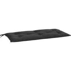Outlet vidaXL Bänkdyna för trädgården 100x50x7 cm oxfordtyg Svart