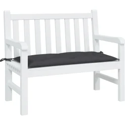 Outlet vidaXL Bänkdyna för trädgården 100x50x7 cm oxfordtyg Svart