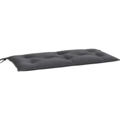 vidaXL Bänkdyna för trädgården antracit 100x50x7 cm oxfordtyg