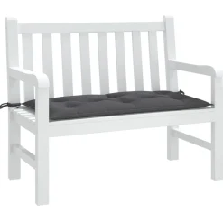 vidaXL Bänkdyna för trädgården antracit 100x50x7 cm oxfordtyg