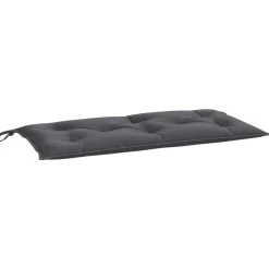 vidaXL Bänkdyna för trädgården antracit 110x50x7 cm oxfordtyg