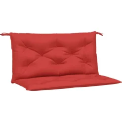 vidaXL Bänkdynor för trädgården 2st röd 100x50x7cm oxfordtyg