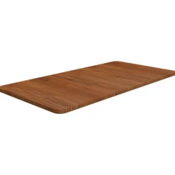 vidaXL Bänkskiva för badrum mörkbrun 80x40x1,5cm behandlat massivt trä