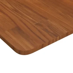 vidaXL Bänkskiva för badrum mörkbrun 80x40x1,5cm behandlat massivt trä