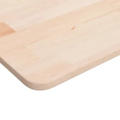 Outlet vidaXL Bänkskiva för badrum 80x40x1,5 cm obehandlat massivt trä Naturfärg