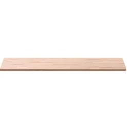 vidaXL Bänkskiva för badrum 80x40x1,5 cm massivt bokträ