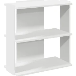 vidaXL Bokhylla 3 hyllplan vit 60x30x60 cm konstruerat trä