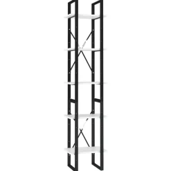 Outlet vidaXL Bokhylla 5 hyllplan 40x30x175 cm konstruerat trä Vit