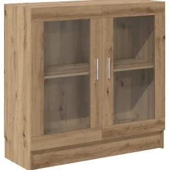 vidaXL Bokhylla artisan ek 82,5x30,5x80 cm konstruerat trä