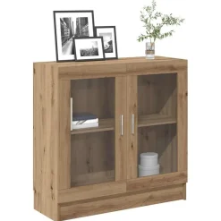 vidaXL Bokhylla artisan ek 82,5x30,5x80 cm konstruerat trä