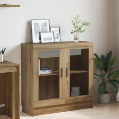 vidaXL Bokhylla artisan ek 82,5x30,5x80 cm konstruerat trä