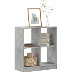 Clearance vidaXL Bokhylla 68,5x32x75 cm konstruerat trä Betonggrå